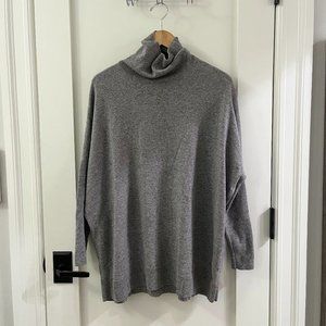 Cos Grey-speckled Turtleneck Sweater